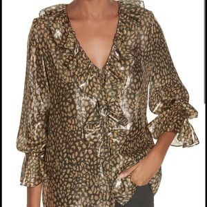 Alice and Olivia silk blend blouse EUC